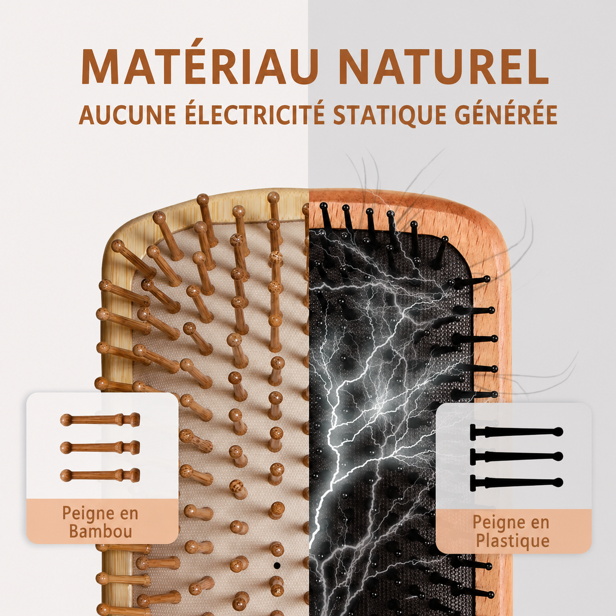 Brosse en Bambou Paddle